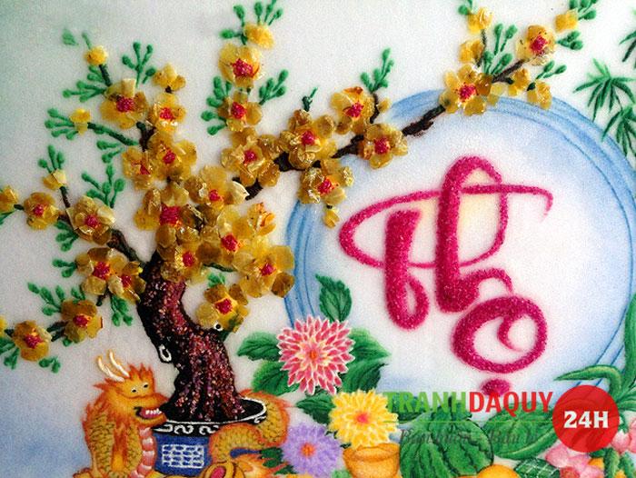 Tranh đá quý CHỮ THỌ TDQ-273