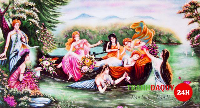 Tranh đá quý bát tiên TDQ-061