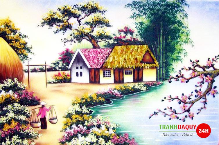 Tranh đá quý phong cảnh TDQ-243