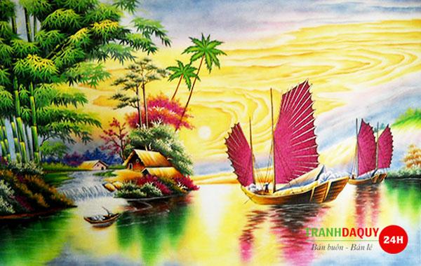Tranh đá quý thuận buồm xuôi gió TDQ-262
