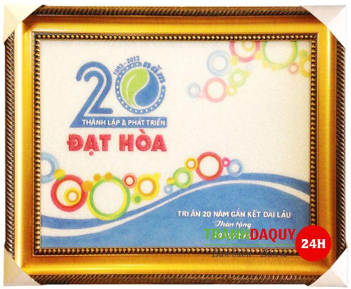 Tranh đá quý logo công ty TDQ-271
