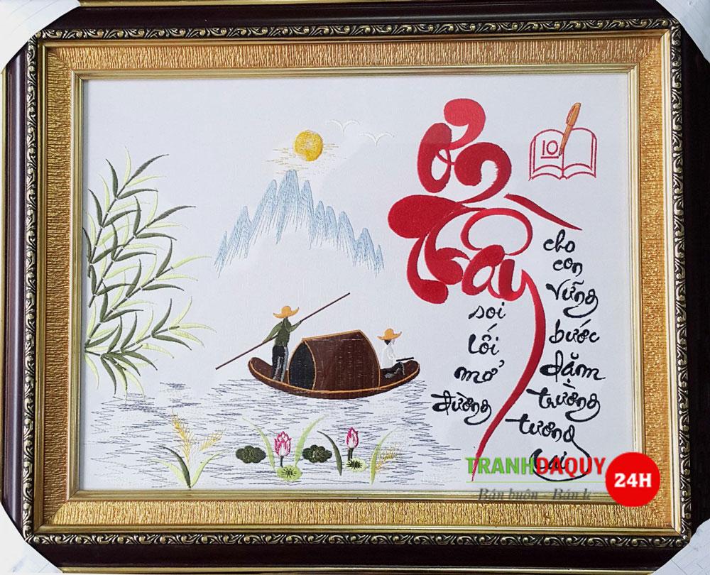 Tranh đá quý tặng thầy TDQ-263