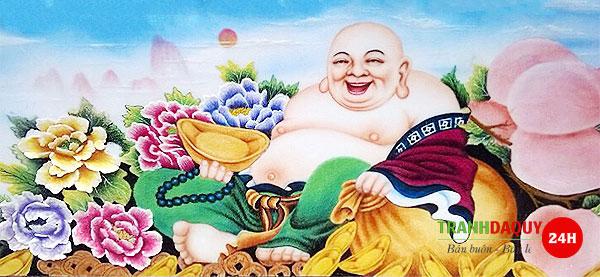 Tranh đá quý phật di lặc TDQ-082