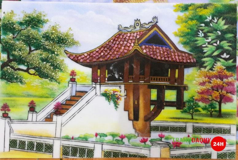 Tranh đá quý chùa một cột TDQ-287