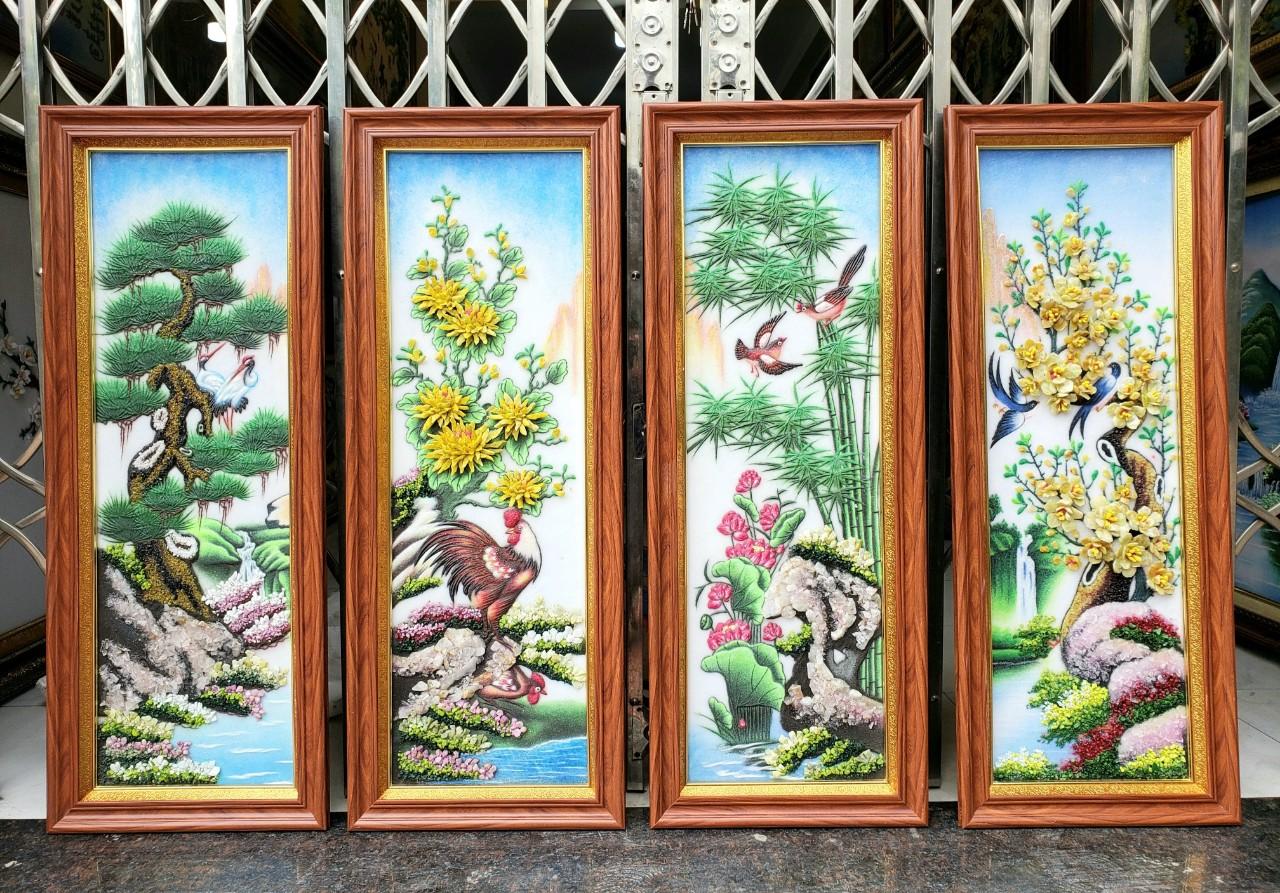 Tranh đá quý tứ quý TDQ-213