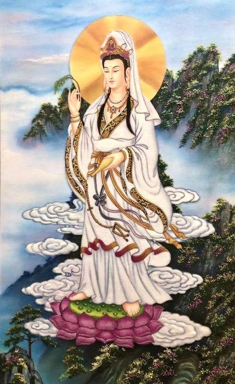 Tranh đá quan âm bồ tát tuyệt đẹp TDQ-069