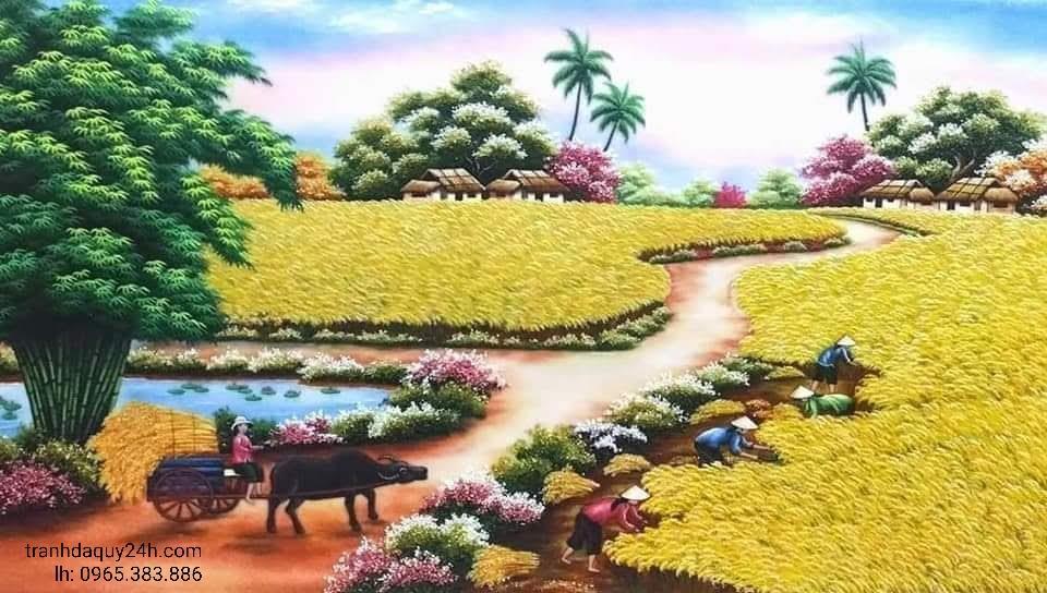 Tranh đá quý MÙA BỘI THU TDQ-187